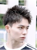 横顔決まるツイストパーマ　アップバング