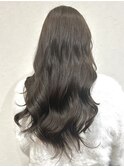 透明感カラー ブリーチなしカラー 前髪カット