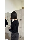 馴染ませハイライトボブ