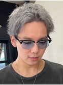 ハイトーンスパイキーショート/シルバーアッシュ/束感ショート
