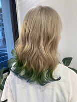 フェイスヘアクリエイション(FAITH HAIR CREATION)&nbsp;裾カラーグリーン×ブルー