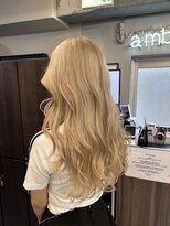 オーパスバイアンブルリュクス 池袋(Opus by ambleluxe) 池袋/レイヤーカット/ミルクティーベージュ/ブリーチ