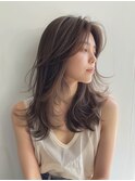 レイヤーカット/顔まわりカット/韓国ヘア/ロングレイヤー