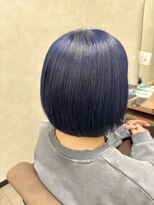 テーラヘアー 蘇我2号店(TELA HAIR)&nbsp;【ボブ×ネイビー】
