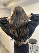 アンダーバーホワイト(_white) ハイライトブリーチ髪質改善トリートメントエクステ神戸三宮