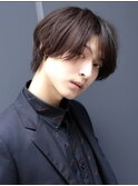 シースルーマッシュウルフフェイスレイヤーラウンドマッシュ眉毛