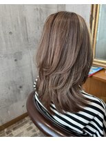 ヘアーサロン 6(hair salon)&nbsp;育てる明るい白髪染め×ハイライト× フェイスレイヤー