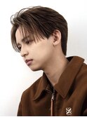 韓国マッシュセンターパートツーブロックフェザーパーマシャドウ
