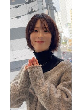 ビーハイブ 仙台駅前店(Behive) 切りっぱなしボブ ニュアンスヘア