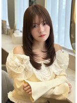 ルームバイシー 新宿(Loom. by Sea)&nbsp;イメチェン×ピンクベージュ[アンブレラカラー/前髪]