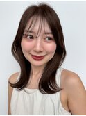 "面長解消"ナチュラルに垢抜け小顔見えミディ