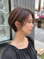 フェイス 石川町 (FACE) ショートカット×白髪ぼかしハイライト