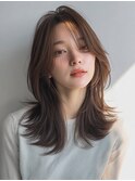 栄　髪質改善　　美髪　艶髪　　こなれセクシーセミロング