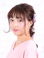 アース 米沢店(HAIR&MAKE EARTH)&nbsp;ふんわり華やかな編み下ろしアレンジ