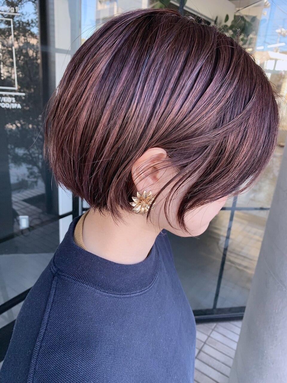 ハンサム エンドカラー×ハンサムショート｣ 全体ブリーチして落ちる黒染め