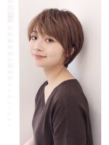 ミチオ ノザワ ヘアサロン ギンザ(Michio Nozawa HAIR SALON Ginza)&nbsp;小顔大人ショート×ツヤ髪ブラウン 似合わせカット【瀧上丈司】