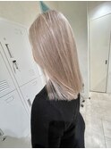 白髪ぼかしホワイトシルバーベージュ