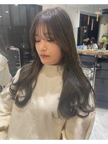 ヘアサロン ガリカ 表参道(hair salon Gallica)&nbsp;透明感大人オリーブベージュ/ブリーチなしダブルカラー