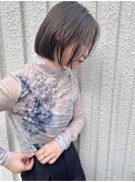 【Juno天文館店】ボブ　透明感　グレージュカラー