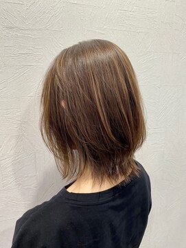 ハクバイジェービー 稲毛(hak by jb) 前髪/マチルダボブ/ピンクベージュ/インナーグレージュ[稲毛駅]