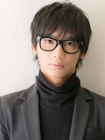 モッズヘアメン 札幌月寒店(mod's hair men)&nbsp;シースルーバング&ネイビーブラックのテッパンショートj札幌月寒