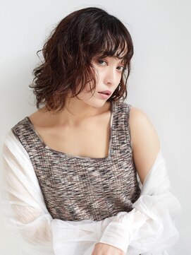 ラフィス ヘアー ロッサ 茨木店(La fith hair rosa) 【La fith】ニュアンスパーマ×ショコラブラウン