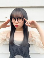 ダメージレス艶感ケアカラー×顔まわり大人レイヤー