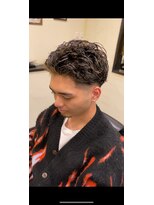 スカイマスターバーバー 渋谷(SKY MASTER BARBER)&nbsp;緩め宮城リョータ風パーマ[渋谷/理容室/フェード/パーマ]