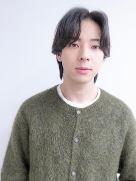 オースティン 調布アミックス(AUSTIN) ツイストパーマ七三オールバックマッシュウルフスリークショート