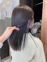ガリカ 大名(Gallica) 【森千晶】透明感グレージュ×艶髪ダークブルー/インナーカラー