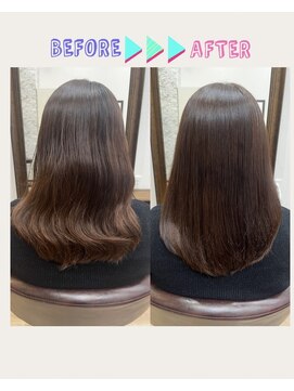 アモ 武蔵小杉(Amo) まとまりやすい重めミディアム×ブルーバイオレット