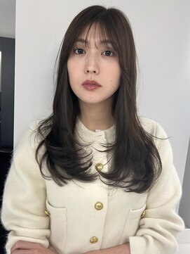 トイ(TOI) レイヤーカット/グレージュ/シースルーバング/韓国ヘア