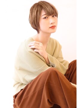 オーロ 宝塚店(ORO) 20代30代40代50代ボブルフネビージュ小顔ワンレンショート