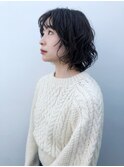 無造作で簡単ヘアアレンジも可愛いショートパーマ（表参道）