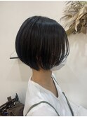 ショートボブショートダークグレージュ