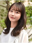 【F】ニュアンスかわいいゆるふわヘア透明感カラー