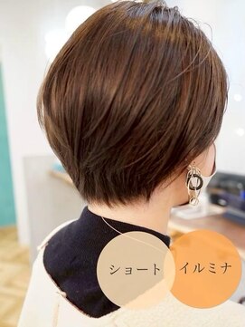 ロミー 本厚木(ROMMY.) 20代~50代☆丸みショートボブくびれヘア☆髪質改善ブラウン