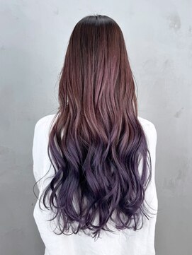 アイティーバイアルバム 松戸店(IT by ALBUM) ロング顔周りレイヤーデザインカラー暗めカラー_ba493452