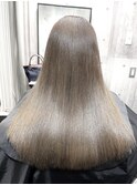 ロングヘアーミルクティベージュ髪質改善 松阪美容室