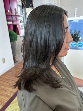 イーストハムアネーロ(EAST HAM anello) 透明感ナチュラルブラウン/レイヤーカット/ミディアム