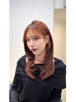 リンク(link)&nbsp;顔まわりレイヤー×オレンジカラー