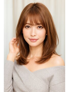 クラーロ アン(Claro UN) ふんわり揺れる「鎖骨ミディアムレイヤー」