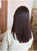 ブリーチなし、ピンクブラウン
