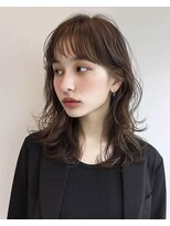 オンク 新宿(onk)&nbsp;黒髪/グレーベージュ/レイヤーロング/前髪パーマ[新宿駅]