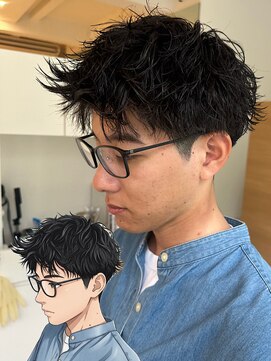 オム グランド(HOMME GRAND) ルーズショートパーマ
