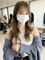 アース コアフュールボーテ 諏訪店(EARTH coiffure beaute)&nbsp;ロングレイヤー_ブラウン_シースルーバング