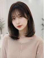 フォト イケブクロ(foto IKEBUKURO)&nbsp;結べるミディアムレイヤー/顔まわりカット/縮毛矯正10代20代30代