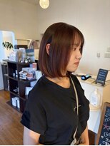 マリブ ヘアリゾート 伊勢崎本店(malibu hair resort)&nbsp;rina  オレンジブラウン