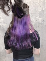 サロンドミルク 原宿(salon de MiLK)&nbsp;インナーカラーバイオレット