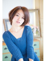 アリエス Aries 上赤江店&nbsp;30代40代50代/☆ひし形ショートボブ☆シルキーベージュ